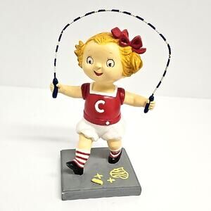 Vintage Campbells Kids Collector Figurines "After School Fun" Jumping Rope Girl
